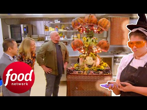 Chef Creates Eerie Cake That Shatters Before Judges' Eyes | Halloween Cake-Off