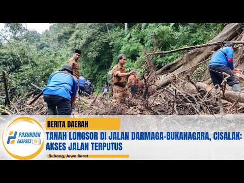 Tanah Longsor di Jalan Darmaga-Bukanagara, Cisalak: Akses Jalan Terputus