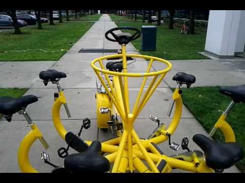 Have meetings on the go by either walking or biking.