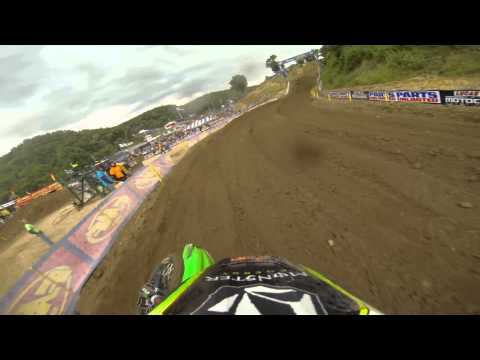 GoPro HD: Ryan Villopoto Lap 1 Moto 1 - Spring Creek MX Lucas Oil Pro Motocross Championship 2013 