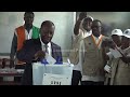 President Ouattara votes in Ivory Coast presidential election
