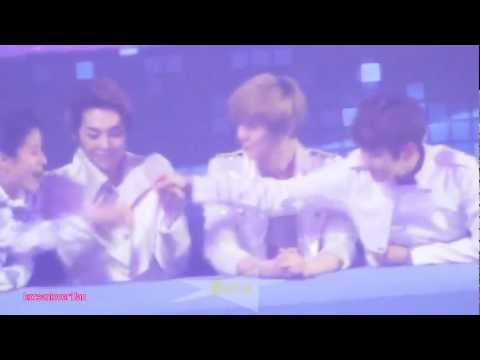 121229 XIUMIN JEALOUS of AMBER&BAEKHYUN+LUHAN&AMBER!