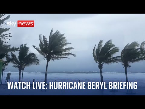Hurricane Beryl briefing in Dominican Republic