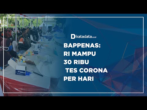 Bappenas: RI Mampu 30 Ribu Tes Corona Per Hari | Katadata Indonesia