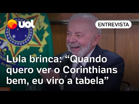 Lula brinca sobre o Corinthians: 'Quando quero ver o Corinthians bem, eu viro a tabela'