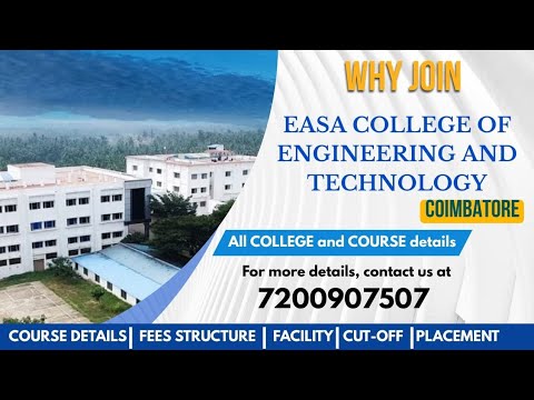 ✨ 📍 Easa College Of Engineering & Technology Coimbatore #easacollege #cutoff #engineering #top10