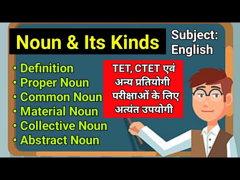 Noun & its Kind | Proper Noun | Common Noun | Material Noun | Collective Noun | Abstract Noun 