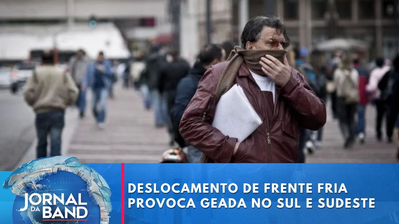 Deslocamento de frente fria provoca geada no Sul e Sudeste