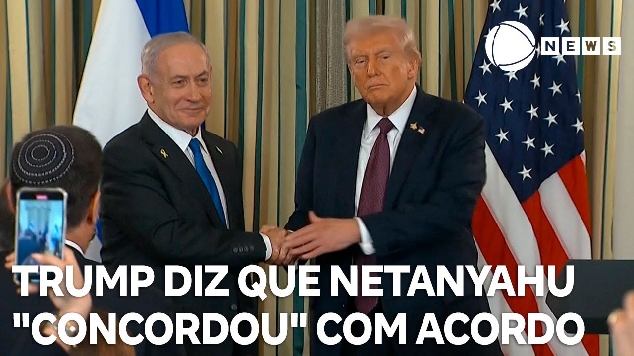 Trump diz que Netanyahu concordou com acordo de paz