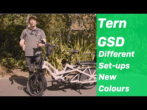 Tern GSD S10 Electric Cargo Bike Review | Popular set ups for your family and new colours!