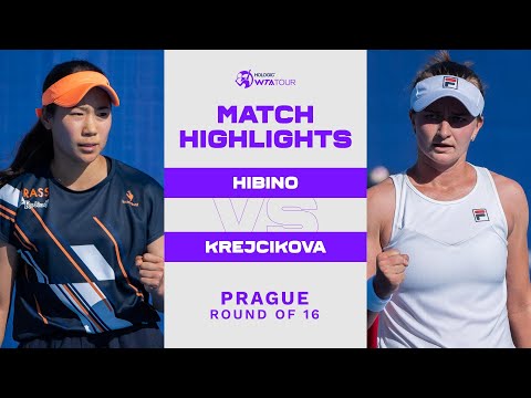 Nao Hibino vs. Barbora Krejcikova | 2022 Prague Round of 16 | WTA Match Highlights