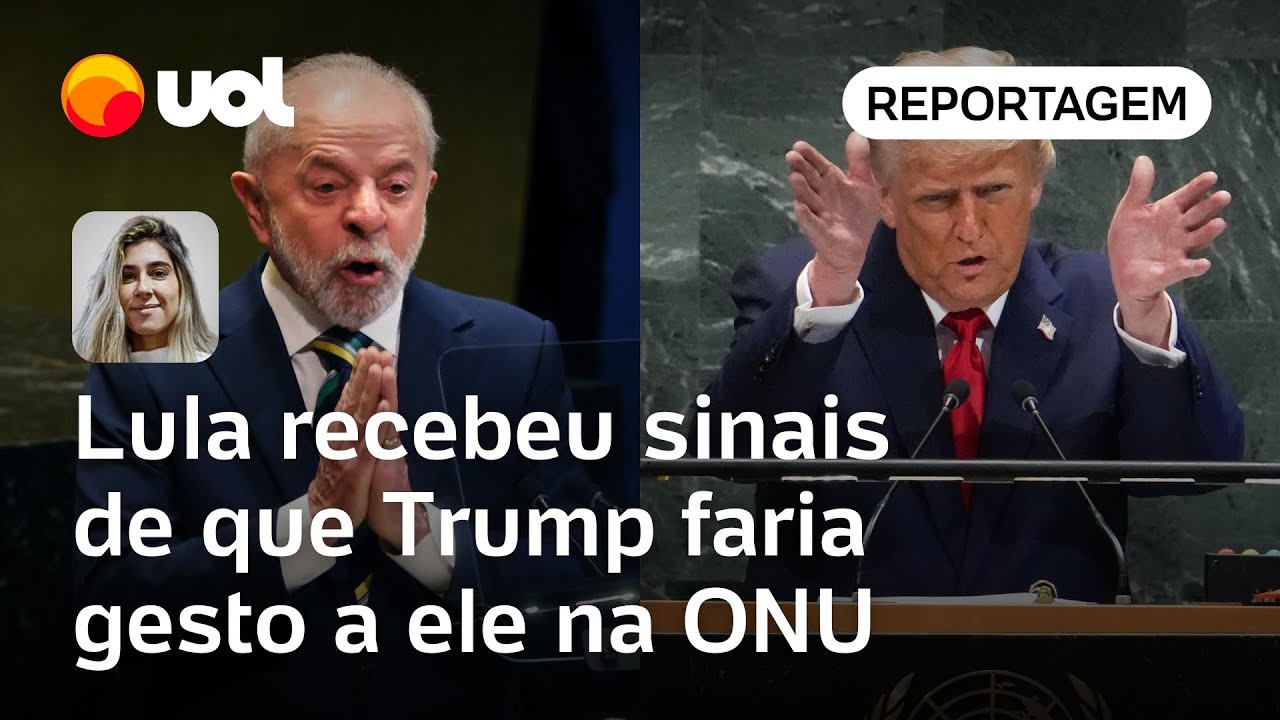Lula recebeu sinais de que Trump faria gesto a ele em discurso na ONU