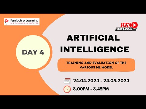 Day –  4 Training and evaluation of the various ML model