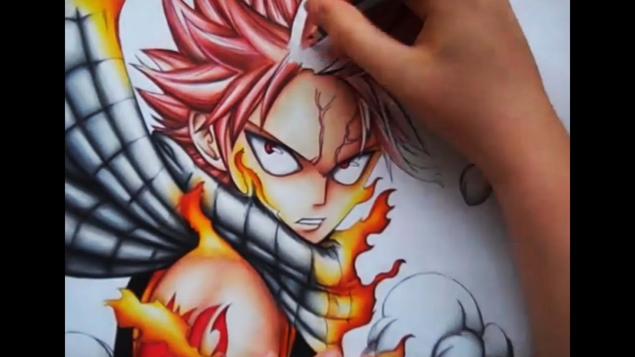 Drawing Natsu Dragneel from Fairy Tail YouTube