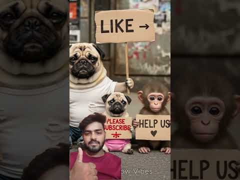 The poor pug and his puppy were bullied, but their pet turned into a gorilla😭😢 #pug #funny #cute