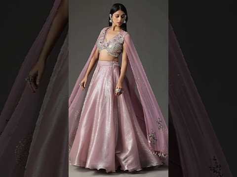 Latest Crop Top Lehenga Designs 2025 💖/ Elegant & Trendy Looks for Girls 👗✨#fashion #shorts#wedding