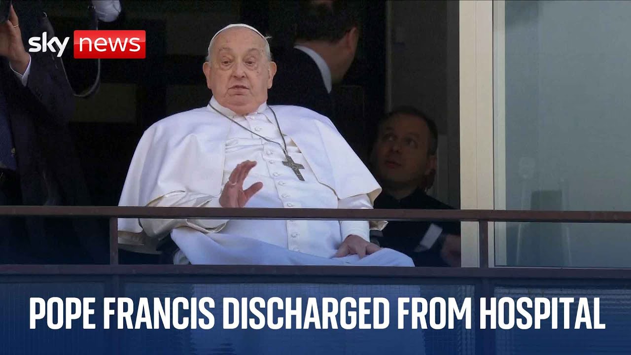 Pope Francis to wave to crowds before leaving hospital after five week stay