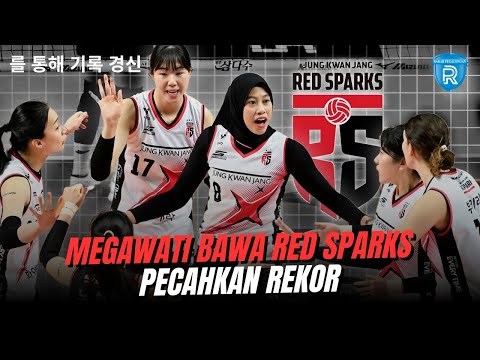 Megawati Bawa Red Sparks Pecahkan Rekor, Menang Dramatis 9 Kali Beruntun di Liga Voli Korea Selatan!