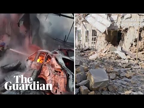 Ukrainian cities hit in Russia's largest wave of attacks since August
