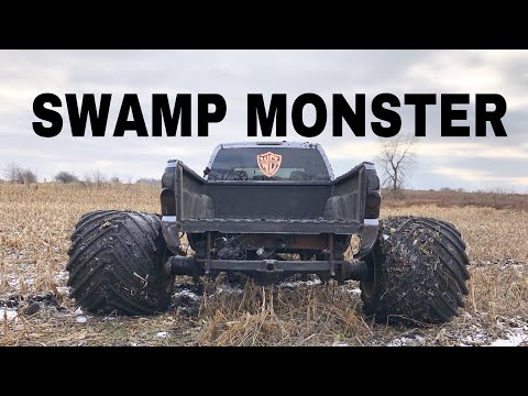 EXTREME mudding with 3ft WIDE wheels and 15” spacers on a LEVELED DURAMAX
