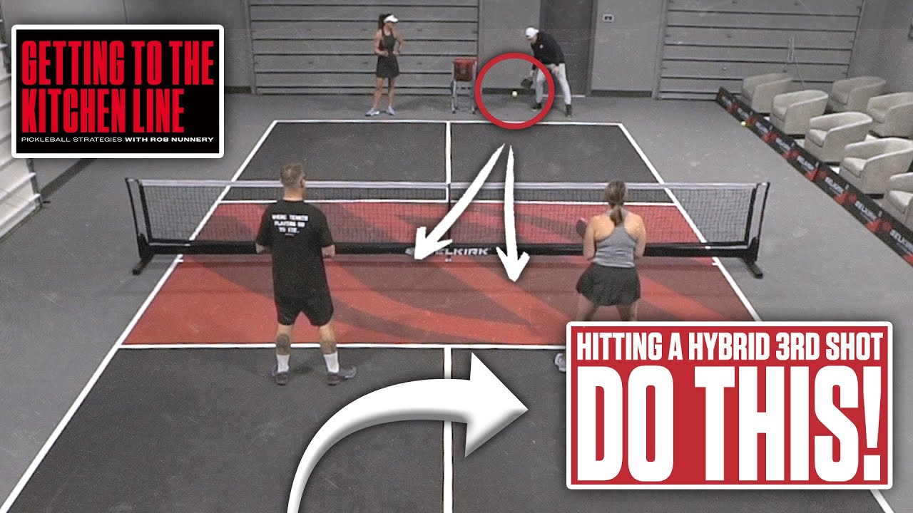 Pickleball 3rd Shot Hybrid Shot to Keep Your Opponent Back
