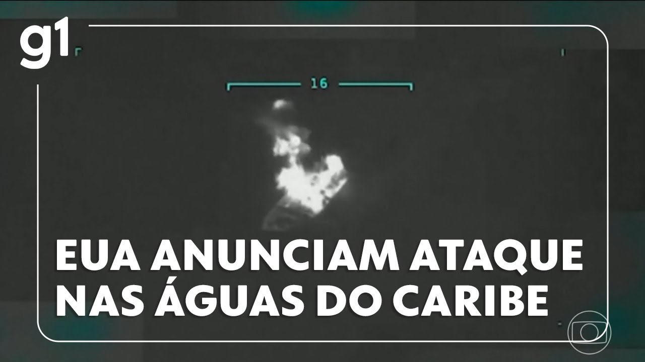 Jornal da Globo EUA anunciam ataque aéreo nas águas do Caribe