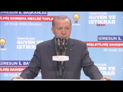 Cumhurbaşkanı Erdoğan Giresun'da Partisinin Genişletilmiş Danışma Meclisi'nde Konuştu