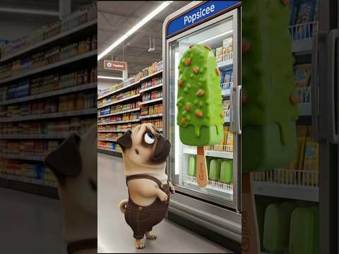 This puppy buy a giant Green 💚 popsicle and share it with everyone 🐕🐶