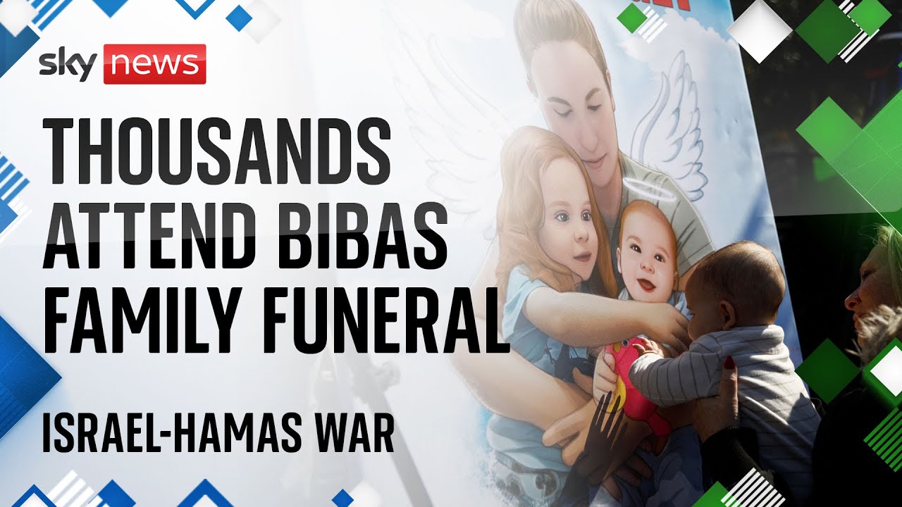 Thousands line streets in Israel for Bibas family funeral procession