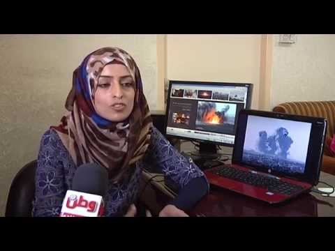 بالفيديو .. بشرى شنان تحاكي معاناة غزة بتحويل صور دخان القصف إلى لوحات فنية