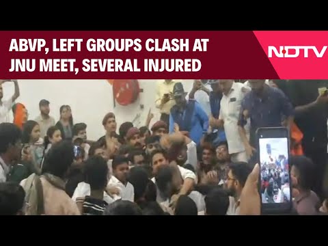JNU News | ABVP, Left Groups Clash At JNU Meet; Several Injured