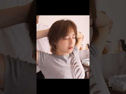 ハールワッサー式ヘッドマッサージを理容師の岡田さんにしてみた #asmr #ヘッドマッサージ