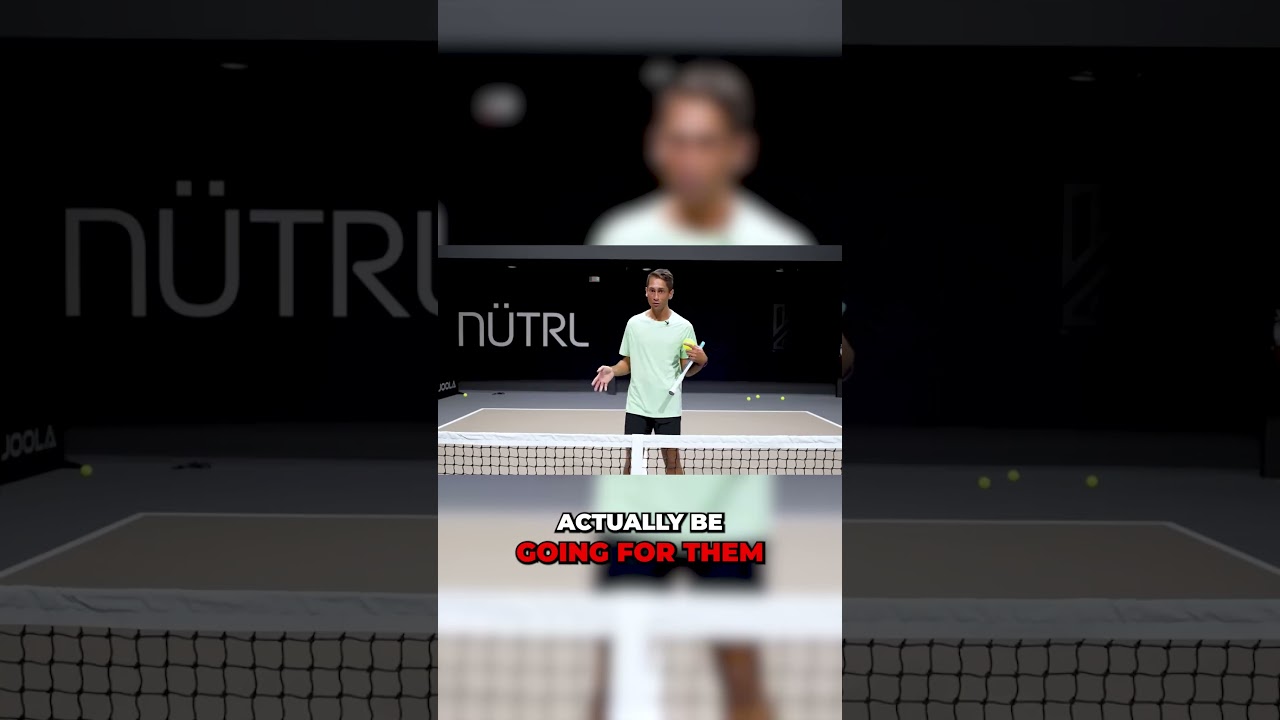 Tweeners: an unnecessary skill for amateur players 👀⁠ #pickleball #athlete #sports #explore #shorts