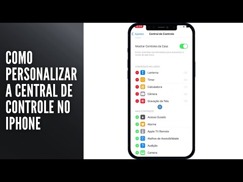 Como Personalizar a Central de Controle no iPhone