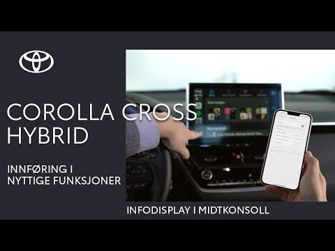 Toyota Corolla Cross Hybrid - Infodisplay i midtkonsoll