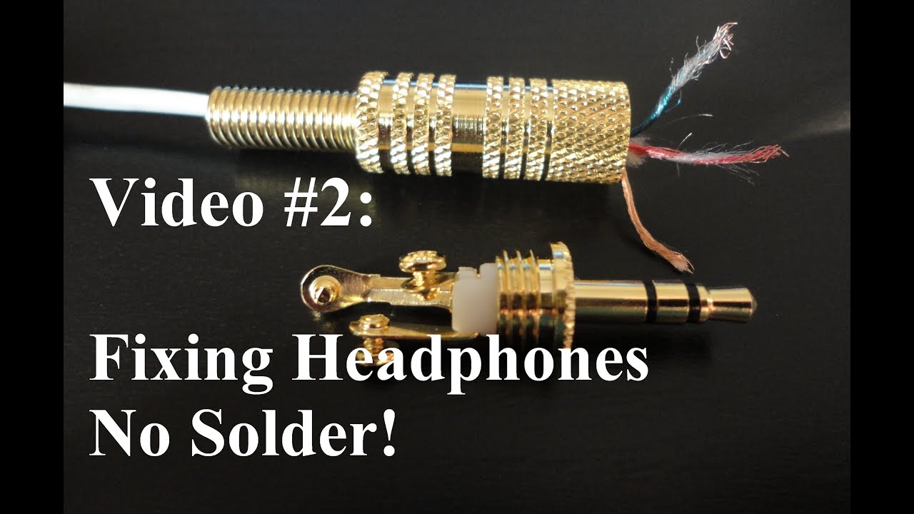 NO SOLDER - How to Repair or Fix Headphones - YouTube 3 5 mm jack wiring 3 wire 
