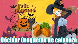 【ES/EN/JP #Vtuber】Feliz Halloween🎃#Cocinar croquetas de calabaza 【カボチャ