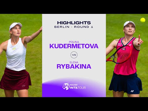 Polina Kudermetova vs. Elena Rybakina | 2023 Berlin Round 1 | WTA Match Highlights