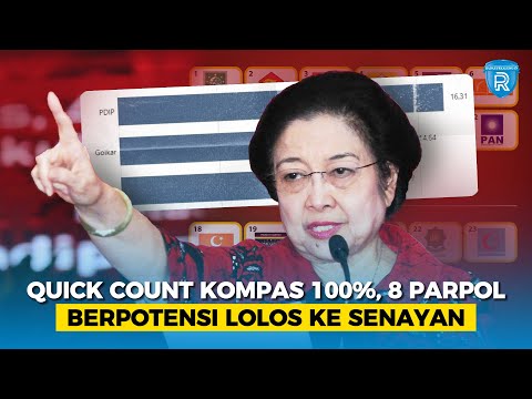 Quick Count Kompas 100%, 8 Parpol Berpotensi lolos ke Senayan