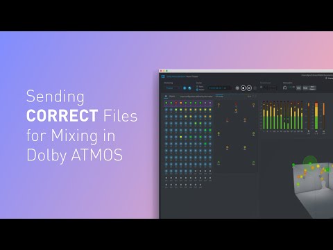 Sending Files to Mix in Dolby ATMOS | ADAM Audio