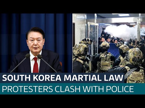 South Korea's president says martial law will be lifted after protests | ITV News