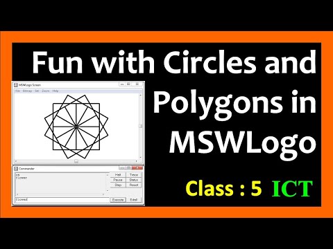 Fun with Circles & Polygons in MSWLogo | Drawing Polygons with REPEAT command in MSW Logo | Class 5