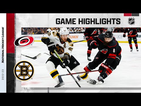 Hurricanes @ Bruins 11/25 | NHL Highlights 2022