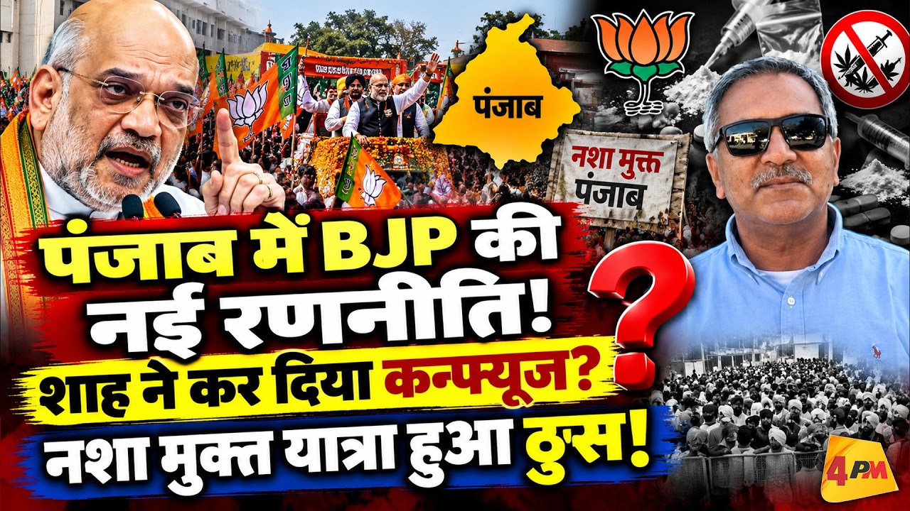 पंजाब में BJP की नई रणनीति से बढ़ा कन्फ्यूजन? शाह के प्लान के बीच नशा मुक्ति यात्रा पर संकट!