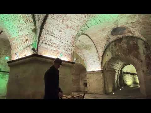 Labyrinth under the 16C walls of Lucca, Italy 2023