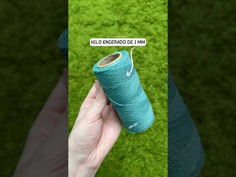 Estos HILOS son los que utilizo para TEJER: Pulsera fácil 41 #hechoamano #macrame #manualidades