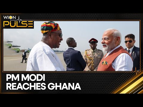 Prime Minister Narendra Modi Greeted With Chants Of Hare Krishna In Ghana | WION Pulse