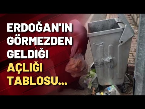 Erdoğan'ın görmezden geldiği açlığın tablosu... Çöpten ekmek topladı