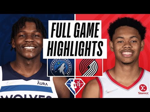 TIMBERWOLVES at TRAIL BLAZERS | FULL GAME HIGHLIGHTS | January 25, 2022 video clip