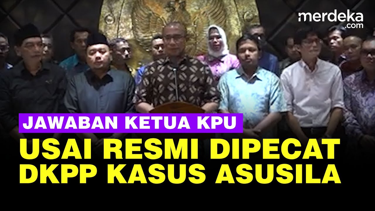 Jawaban Ketua KPU Hasyim Asy'ari Usai Dipecat DKPP Buntut Kasus Asusila